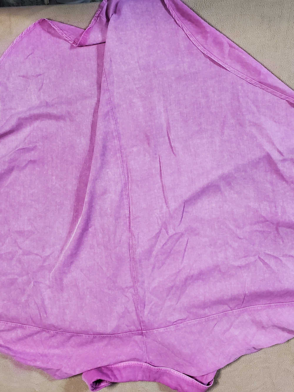 Womens Easel Button-Front Shirt in Lavender Pink - Picture 3 of 5